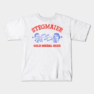 Stegmaier Gold Metal Retro Defunct Beer Kids T-Shirt